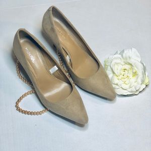 Merona Suede Tan Heels